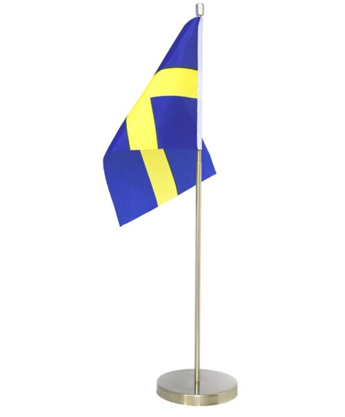 Table flag Sweden in metal