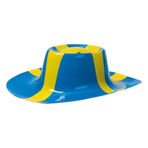 Plastic hat Sweden flag