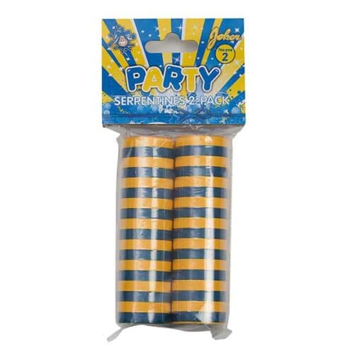 Streamers blue/yellow 2 pack