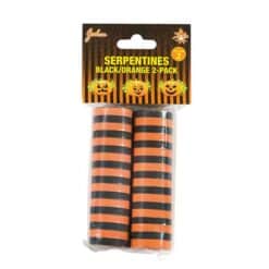 Serpentiner svart orange 2pack