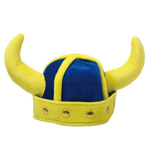 Vikingehat blå/gul
