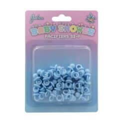 Baby shower pacifiers blue