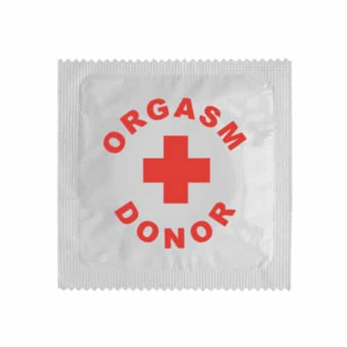 Condom orgazm donor
