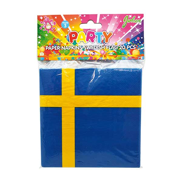 Servetter svenska flaggan