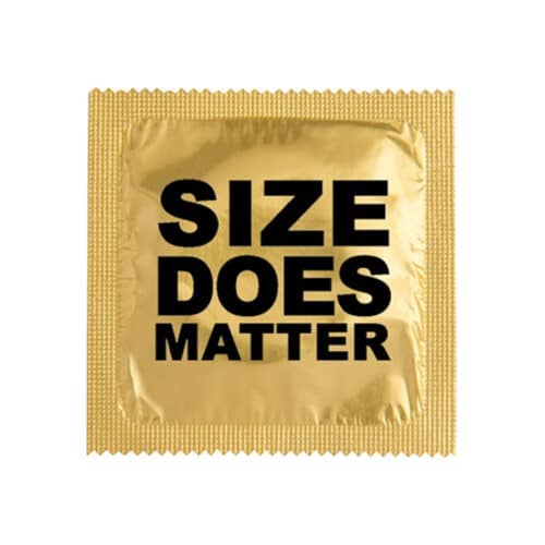 Condoms - size does matter