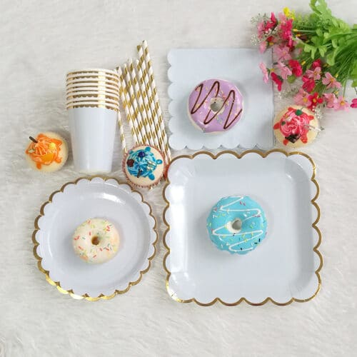 Table setting set lux blue 8 pers