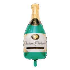 Foil balloon chateau champagne bottle