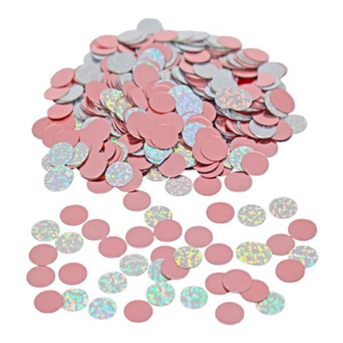 Confetti Dots Pink/Silver
