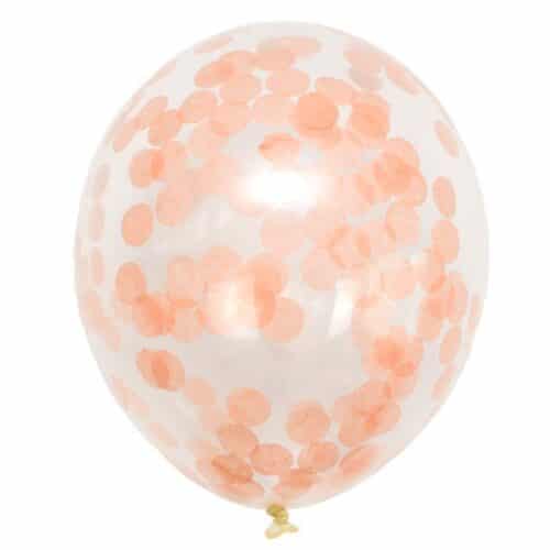 Confetti balloons apricot
