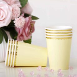 Mug yellow lux 8 pcs