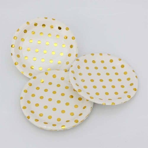 Plate dots gold