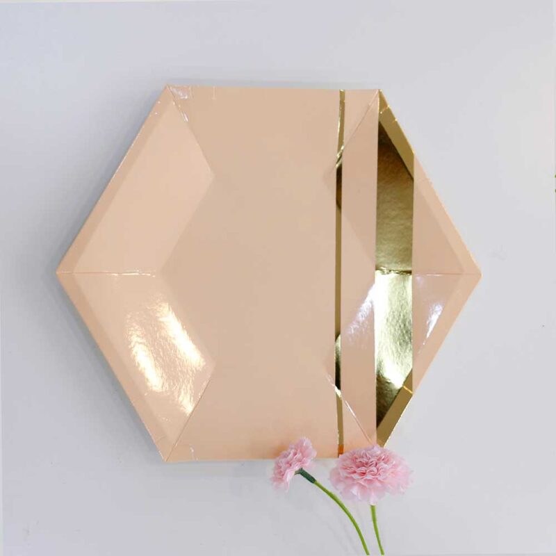 Plate rosé diamond