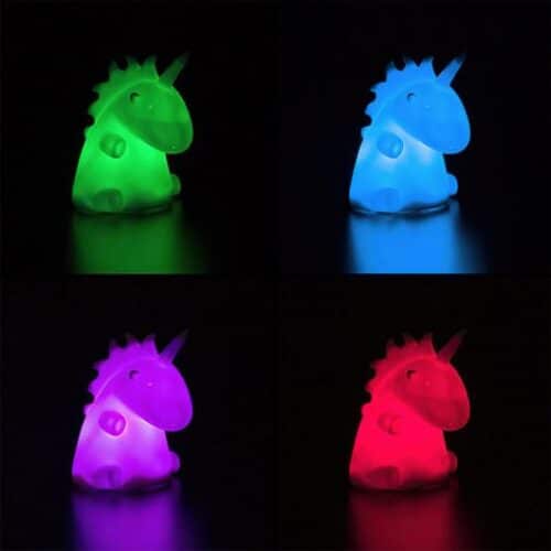 LED Unicorn flerfärgad enhörningslampa olika färger