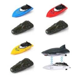 2 in 1 Radio Controlled Motorboat and Shark or Crocodile