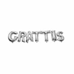 Letter balloons GRATUS silver
