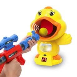 Hungry duck skydespil med luftpumpe legetøjspistol