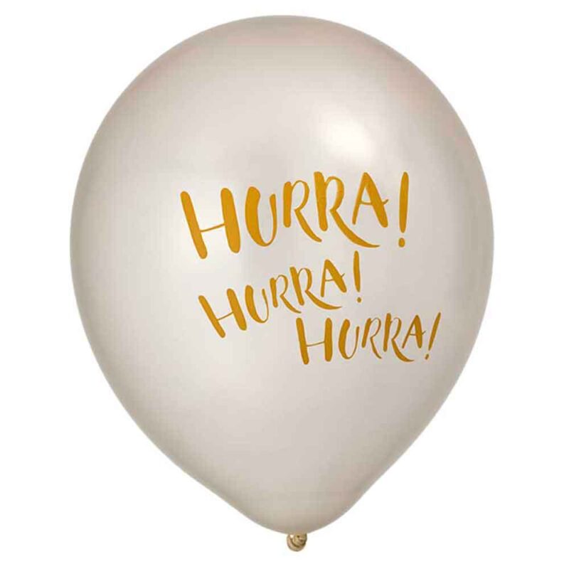 Latex balloons Hooray! Mother of pearl 6pack