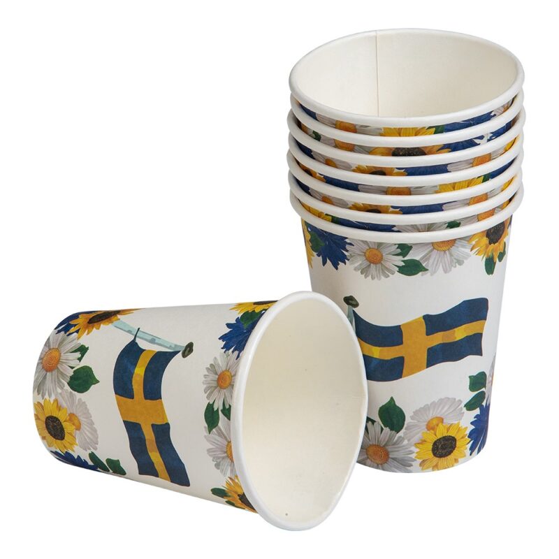 Krus Sverige med blomster