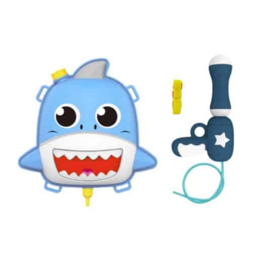 Summer toy water gun with animated backpack shark