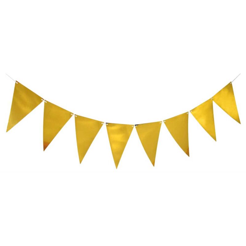 Flag garland gold