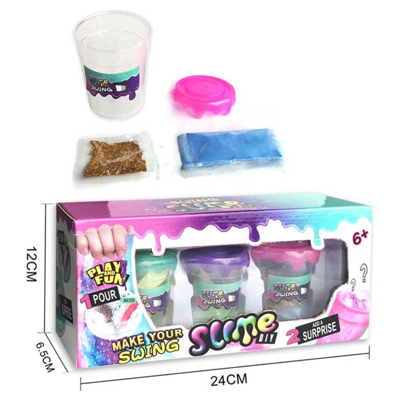 Glittery slime 3 pack