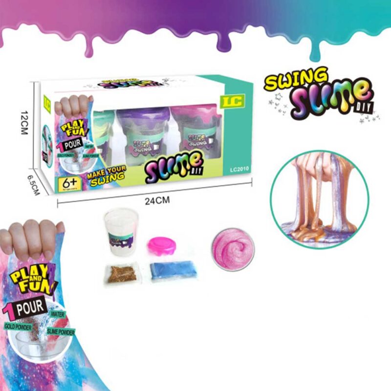 Glittery slime 3 pack