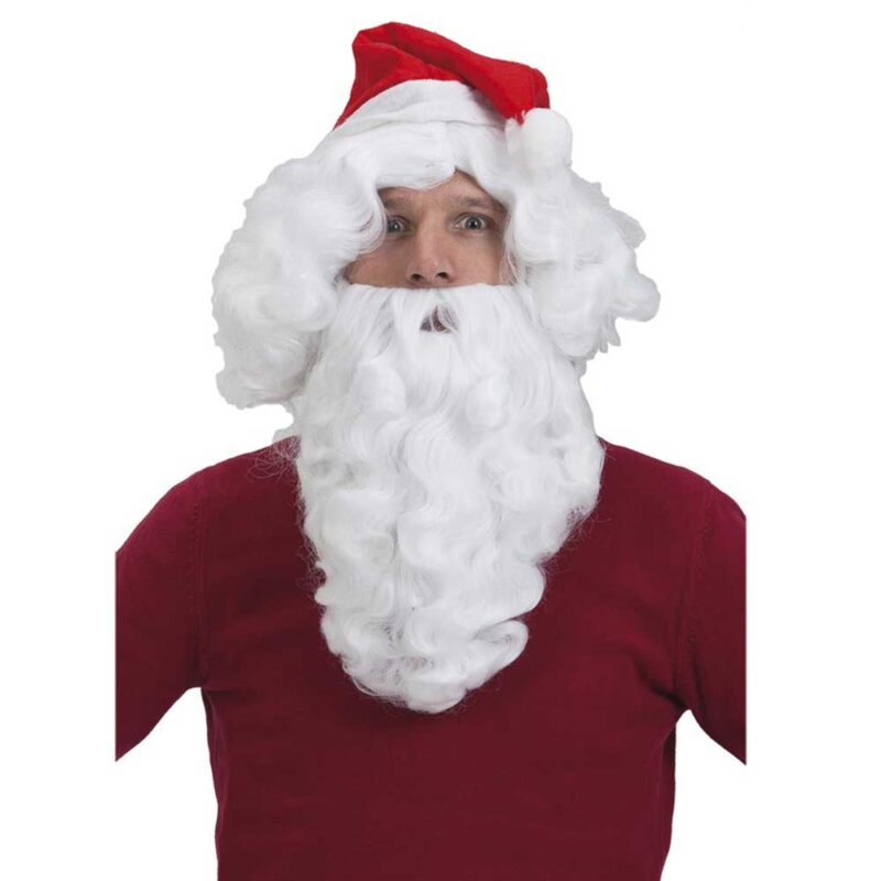 Santa's beard with wig and hat