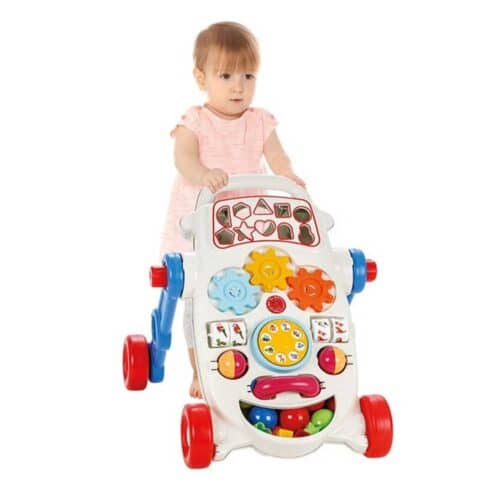 Walking cart and activity toys