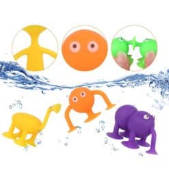 Rubber construction toys with suction cups 4
