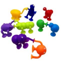 Rubber construction toys with suction cups 5