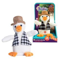 Interactive stuffed animal mimicking toy duck music and dance
