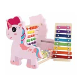 Children's abacus including xylophone and blocks unicorn 2