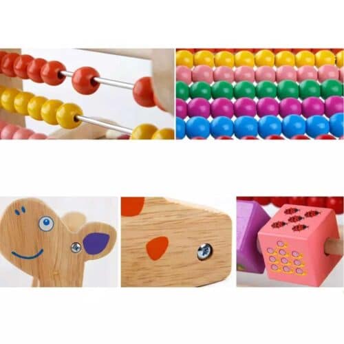 Kids abacus including xylophone and blocks giraffe details 2