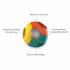 Ball with rattle - baby toy 3m+ compact details