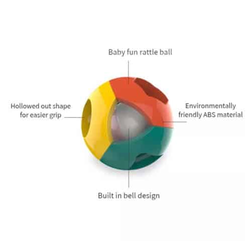 Bold med rangle - babylegetøj 3m+ kompakte detaljer
