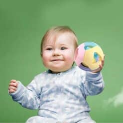 Ball with rattle- baby toy 3m+ pastel playing children