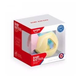 Ball with rattle - baby toy 3m+ pastel box