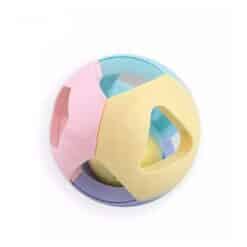 Ball with rattle- baby toy 3m+ pastel toy