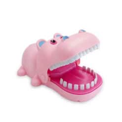 Hippo leksaker tandläkar spel med musik och ljus storlek rosa