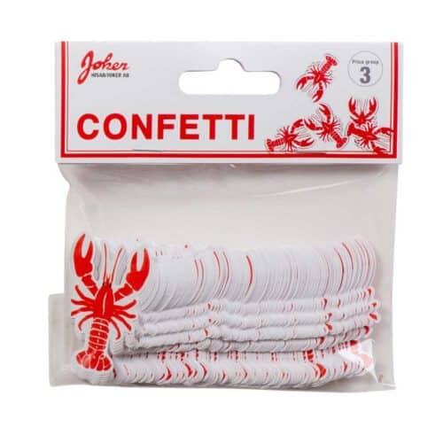 Crayfish slice table setting confetti pack