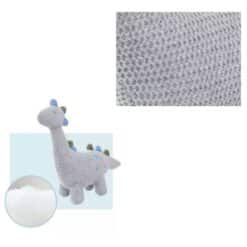 Crocheted animal - with rattle rabbit or dino - materials