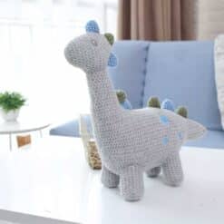 Crocheted animals - with rattle rabbits or dino - rabbit