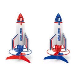 Electric space rocket - launch 30 meters two colors