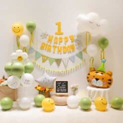 Ballongkit Happy 1 Birthday Tiger