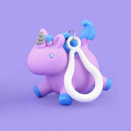 Keychain Pooping Unicorn purple