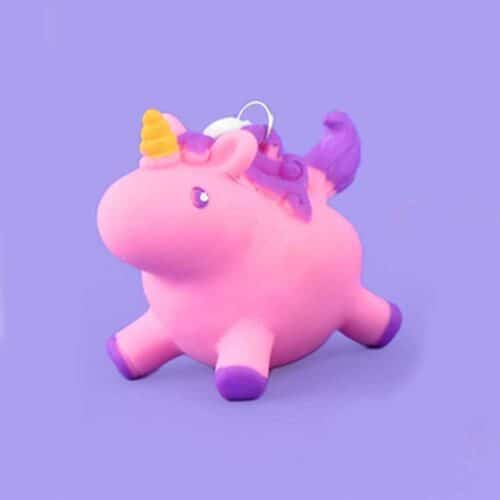 Nøglering Pooping Unicorn pink