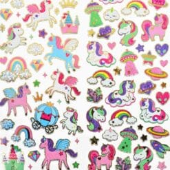 Sticker Unicorn 100pcs details
