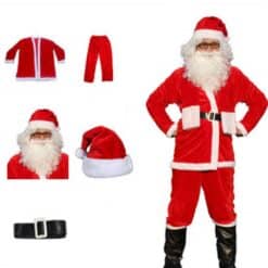 Santa Claus costume Adult 5 pieces