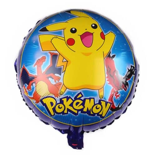 Folieballong Rund Pokemon Pikachu