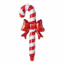 Foil Balloon Candy Cane with Rosette